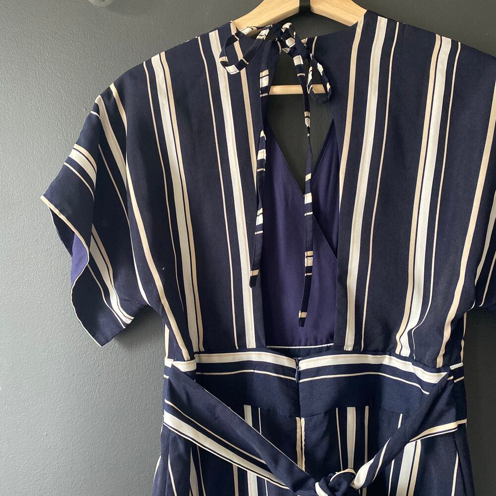 One One Six Striped Short Sleeve Midi Dress Size Small - Picture 8 of 12
